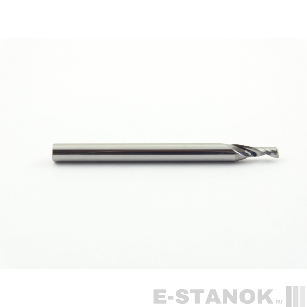 Однозаходная фреза DJTOL N: хвост. 3.175 мм, диам. 2 мм, реж. длина 5 мм