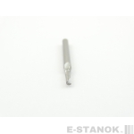 Однозаходная фреза DJTOL N: хвост. 3.175 мм, диам. 2 мм, реж. длина 8 мм