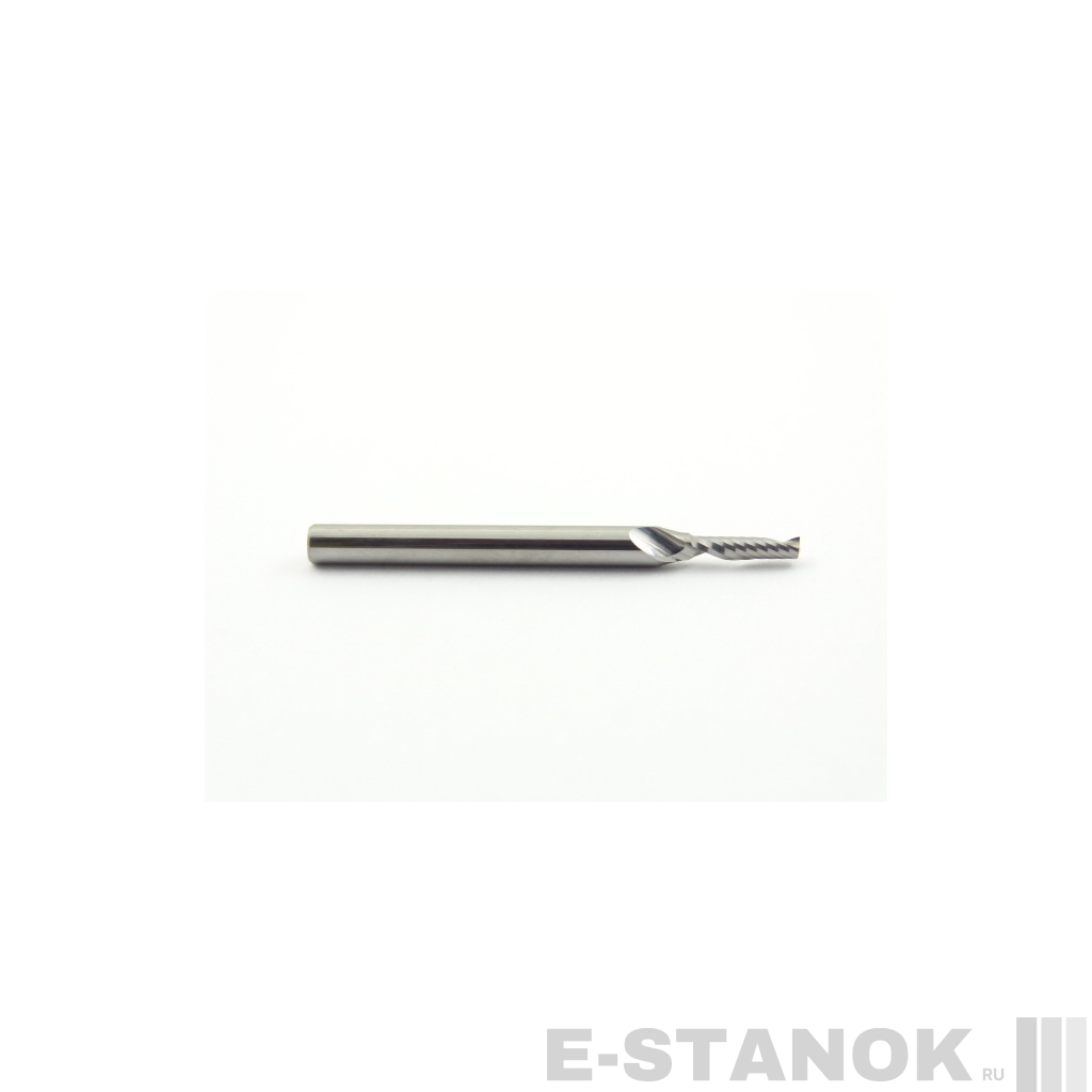 Однозаходная фреза DJTOL N: хвост. 3.175 мм, диам. 2 мм, реж. длина 8 мм