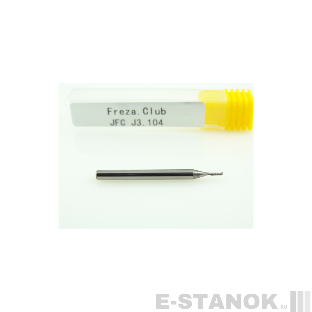 Однозаходная фреза JFC: диам. 1 мм, хвост. 3.175 мм, реж. длина 4 мм