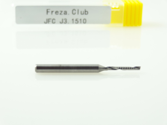 Однозаходная фреза JFC: диам. 1.5 мм, хвост. 3.175 мм, реж. длина 10 мм Однозаходная фреза JFC: диам. 1.5 мм, хвост. 3.175 мм, реж. длина 10 мм