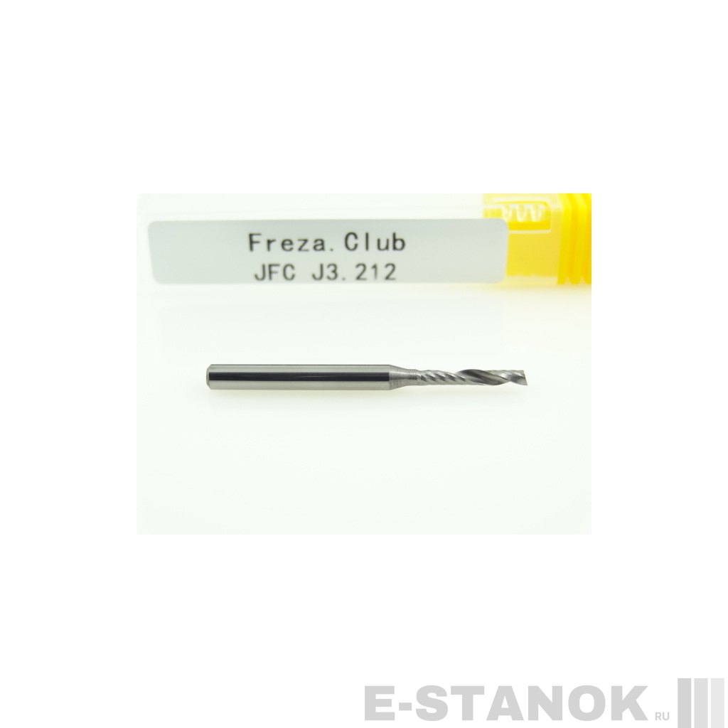 Однозаходная фреза JFC: диам. 2 мм, хвост. 3.175 мм, реж. длина 12 мм