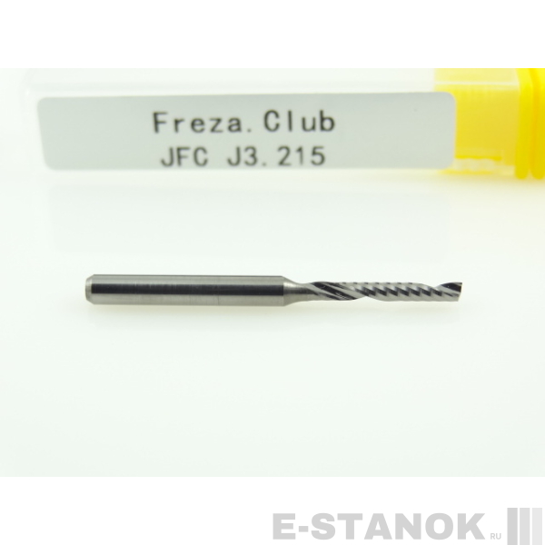 Однозаходная фреза JFC: диам. 2 мм, хвост. 3.175 мм, реж. длина 15 мм