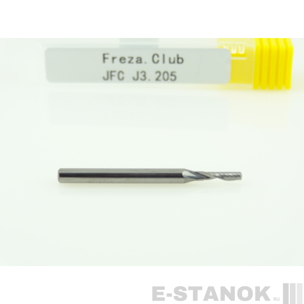 Однозаходная фреза JFC: диам. 2 мм, хвост. 3.175 мм, реж. длина 5 мм