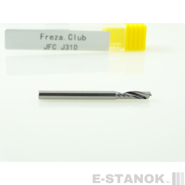 Однозаходная фреза JFC: диам. 3 мм, реж. длина 10 мм