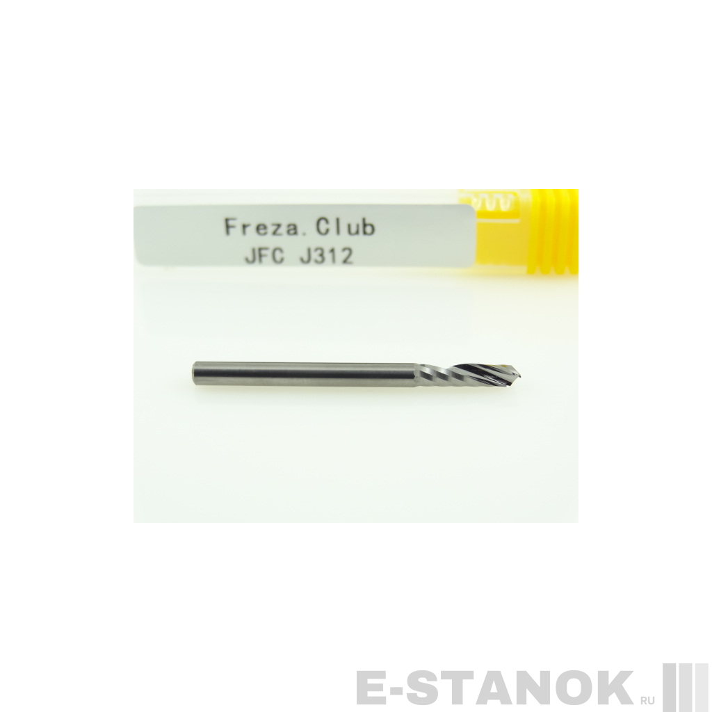 Однозаходная фреза JFC: диам. 3 мм, реж. длина 12 мм