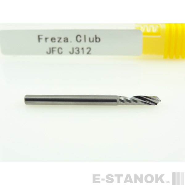 Однозаходная фреза JFC: диам. 3 мм, реж. длина 12 мм