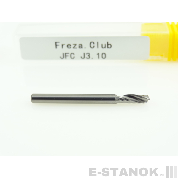 Однозаходная фреза JFC: диам. 3.175 мм, реж. длина 10 мм