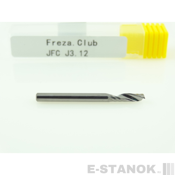Однозаходная фреза JFC: диам. 3.175 мм, реж. длина 12 мм