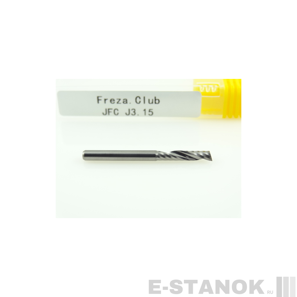Однозаходная фреза JFC: диам. 3.175 мм, реж. длина 15 мм