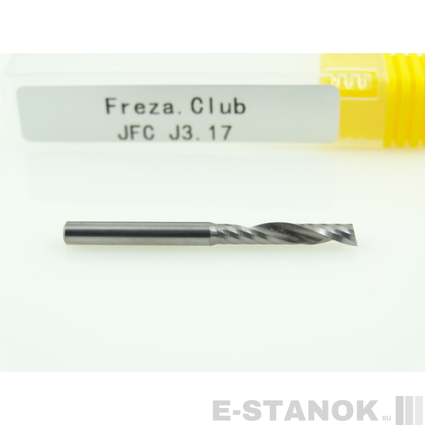 Однозаходная фреза JFC: диам. 3.175 мм, реж. длина 17 мм