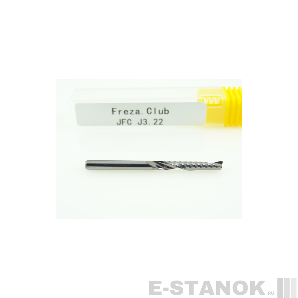 Однозаходная фреза JFC: диам. 3.175 мм, реж. длина 22 мм