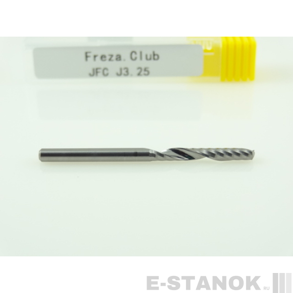 Однозаходная фреза JFC: диам. 3.175 мм, реж. длина 25 мм