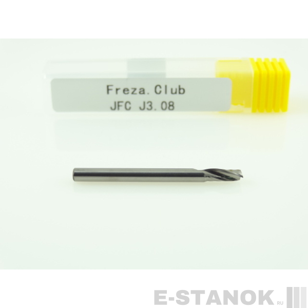 Однозаходная фреза JFC: диам. 3.175 мм, реж. длина 8 мм