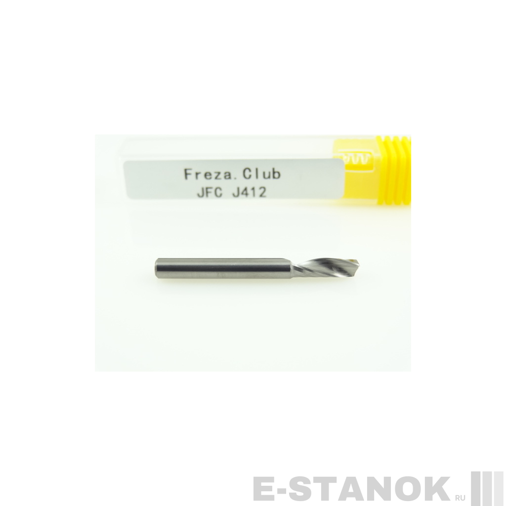 Однозаходная фреза JFC: диам. 4 мм, реж. длина 12 мм
