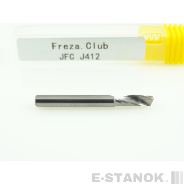 Однозаходная фреза JFC: диам. 4 мм, реж. длина 12 мм
