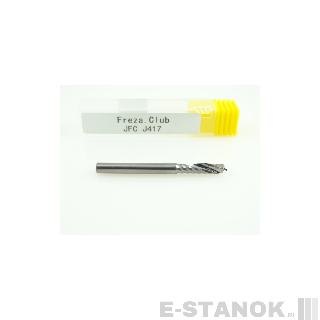 Однозаходная фреза JFC: диам. 4 мм, реж. длина 17 мм