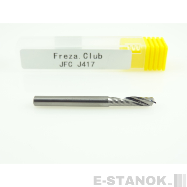 Однозаходная фреза JFC: диам. 4 мм, реж. длина 17 мм