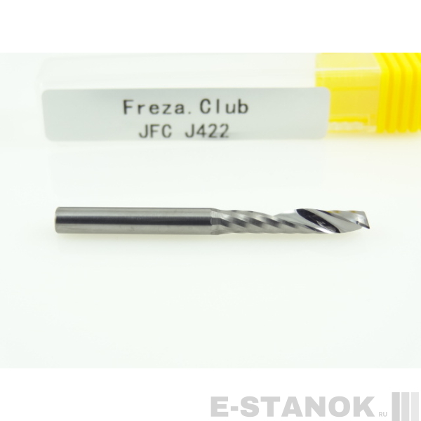 Однозаходная фреза JFC: диам. 4 мм, реж. длина 22 мм