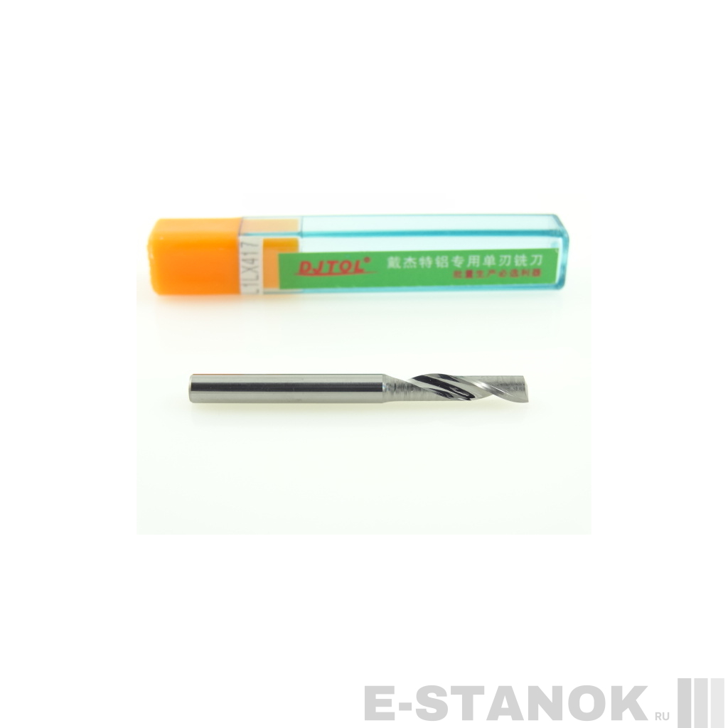 Однозаходная фреза по алюминию DJTOL A: диам. 4 мм, реж. длина 17 мм