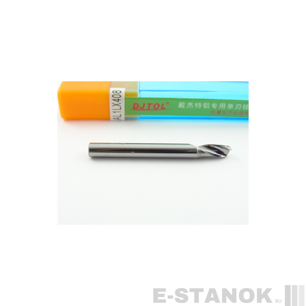 Однозаходная фреза по алюминию DJTOL A: диам. 4 мм, реж. длина 8 мм
