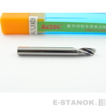 Однозаходная фреза по алюминию DJTOL A: диам. 4 мм, реж. длина 8 мм