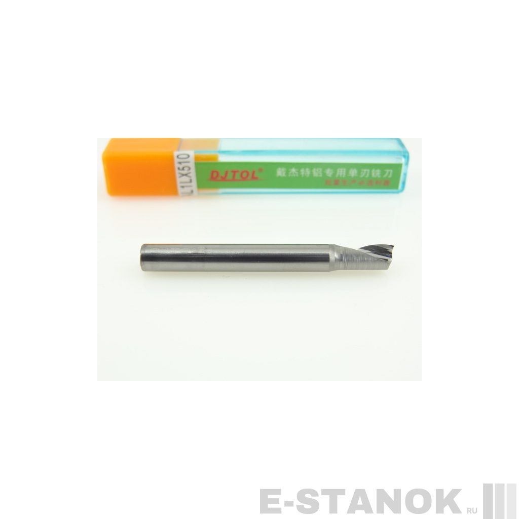 Однозаходная фреза по алюминию DJTOL A: диам. 5 мм, реж. длина 10 мм