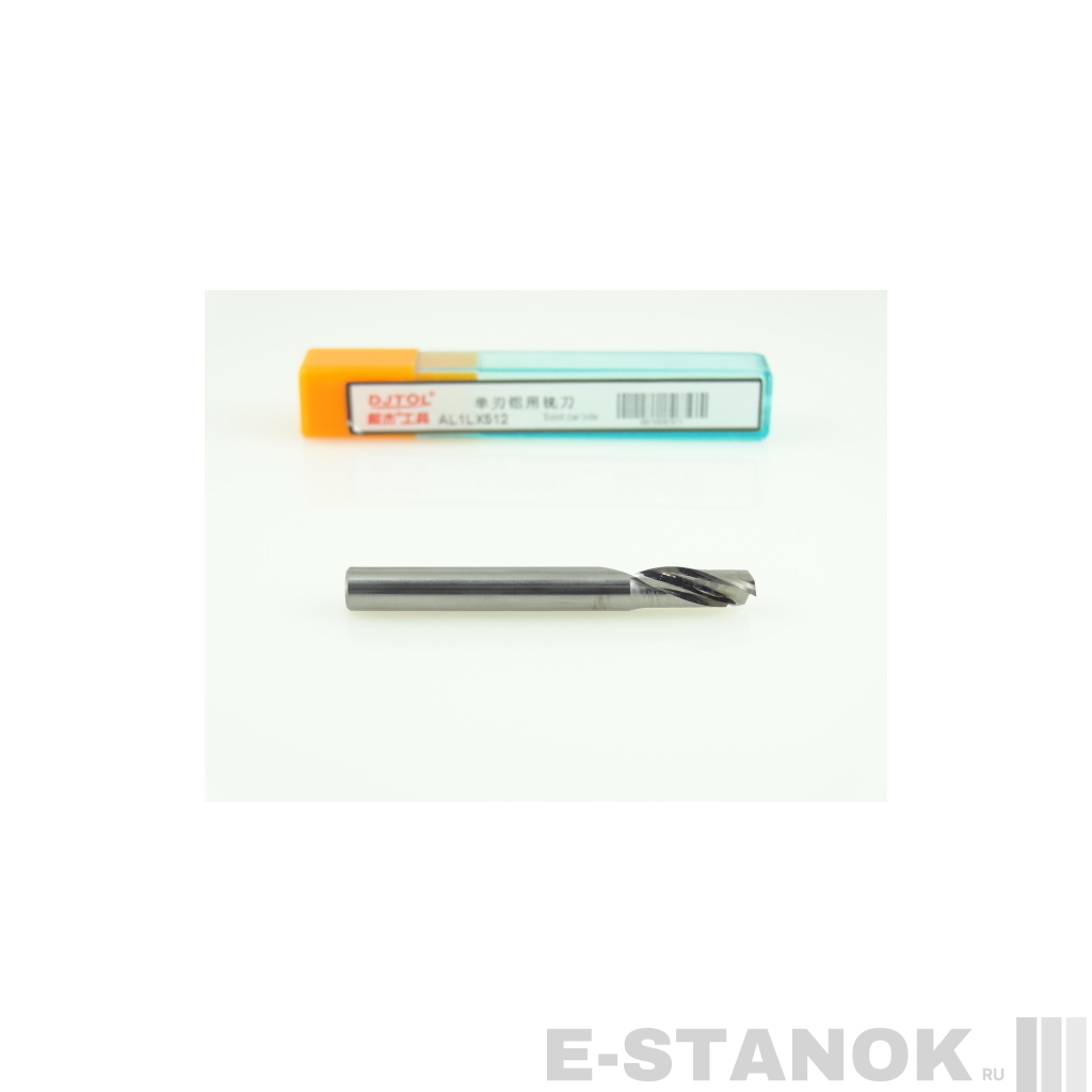 Однозаходная фреза по алюминию DJTOL A: диам. 5 мм, реж. длина 14 мм