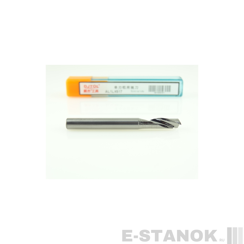 Однозаходная фреза по алюминию DJTOL A: диам. 5 мм, реж. длина 17 мм