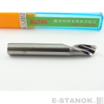 Однозаходная фреза по алюминию DJTOL A: диам. 6 мм, реж. длина 12 мм