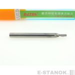 Однозаходная фреза по алюминию DJTOL A: хвост. 3,175 мм, диам. 2 мм, реж. длина 4 мм