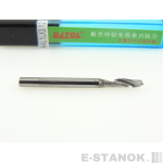 Однозаходная фреза по алюминию DJTOL AA: диам. 3,175 мм, реж. длина 12 мм