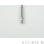 Однозаходная фреза по алюминию DJTOL AA: диам. 3,175 мм, реж. длина 6 мм