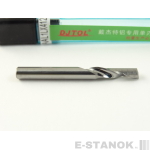 Однозаходная фреза по алюминию DJTOL AA: диам. 4 мм, реж. длина 12 мм