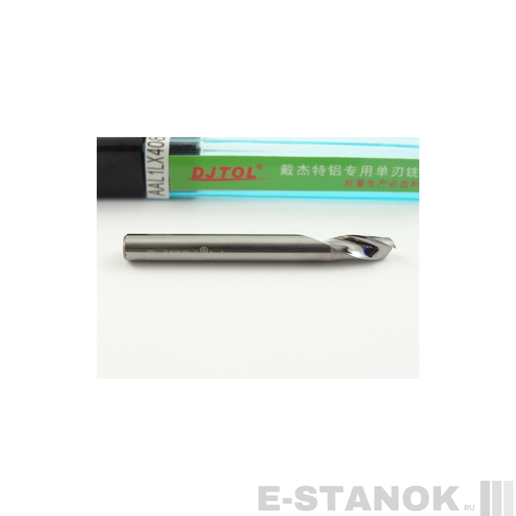 Однозаходная фреза по алюминию DJTOL AA: диам. 4 мм, реж. длина 8 мм