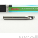Однозаходная фреза по алюминию DJTOL AA: диам. 4 мм, реж. длина 8 мм