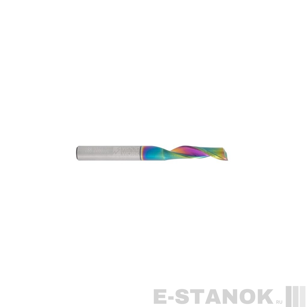 Однозаходная фреза по алюминию WoodWork: диам. 5 мм, реж. длина 22 мм