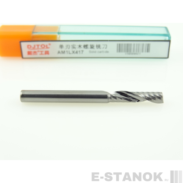 Однозаходная фреза по дереву DJTOL A: диам. 4 мм, реж. длина 17 мм