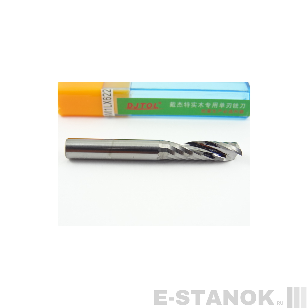 Однозаходная фреза по дереву DJTOL A: диам. 6 мм, реж. длина 22 мм