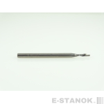 Однозаходная фреза стружка вниз Альма+: диам. 2 мм, хвост. 3 мм, реж. длина 8 мм