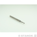 Однозаходная фреза стружка вниз Альма+: диам. 2 мм, хвост. 3 мм, реж. длина 8 мм