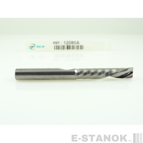 Однозаходная фреза стружка вниз Belin: диам. 8 мм, реж. длина 38 мм
