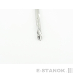 Однозаходная фреза стружка вниз DJTOL 3A: диам. 3 мм, реж. длина 15 мм, общ. длина 40 мм