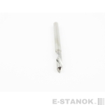 Однозаходная фреза стружка вниз DJTOL A: диам. 3.175 мм, реж. длина 12 мм