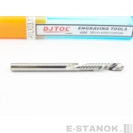 Однозаходная фреза стружка вниз DJTOL A: диам. 3.175 мм, реж. длина 17 мм