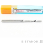 Однозаходная фреза стружка вниз DJTOL A: диам. 3.175 мм, реж. длина 22 мм