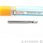 Однозаходная фреза стружка вниз DJTOL A: диам. 3.175 мм, реж. длина 8 мм