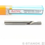 Однозаходная фреза стружка вниз DJTOL A: диам. 4 мм, реж. длина 12 мм