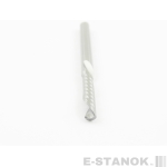 Однозаходная фреза стружка вниз DJTOL A: диам. 4 мм, реж. длина 22 мм