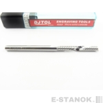 Однозаходная фреза стружка вниз DJTOL AA: диам. 3.175 мм, реж. длина 22 мм